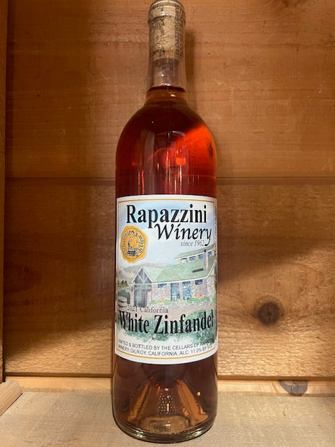 White Zinfandel 2021 California Rapazzini.Wine 750 ml 25 oz 11%alcohol $11.00 30%OFF $7.70