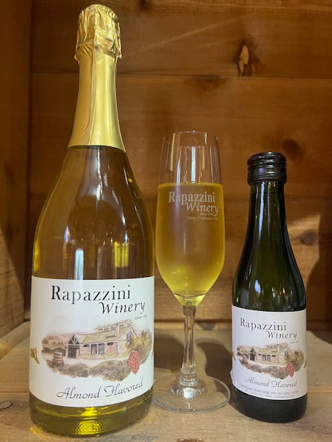 Almond Champagne Set of 2 bottles  1 Full and 1 Split Rapazzini.Wine California $32.00 30%OFF $22.40