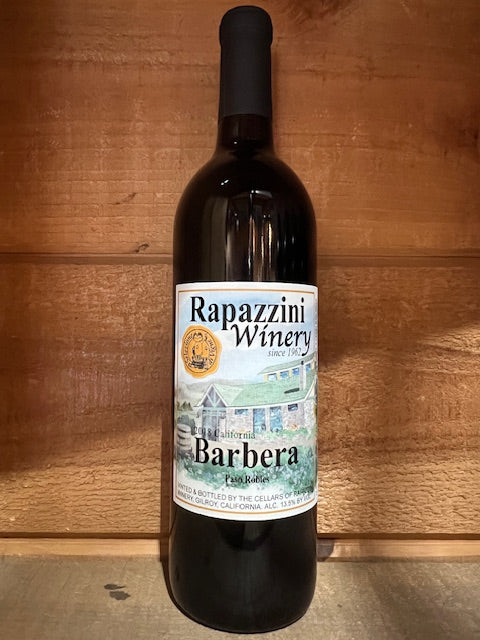 Barbera 2018 Paso Robles California Rapazzini.Wine 750 ml 25 oz 13.5%alcohol $32.00 30%OFF $22.40
