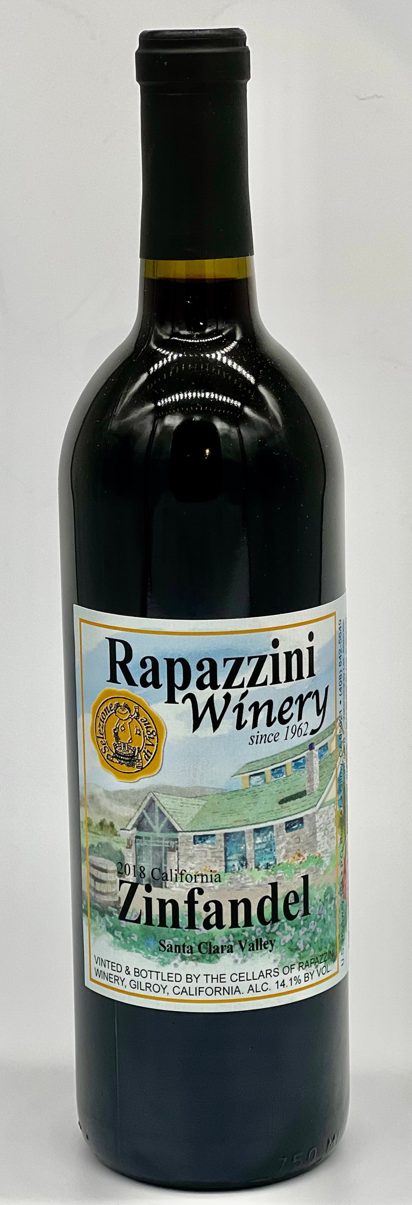 Zinfandel 2018 Santa Clara Valley California Rapazzini.Wine 750 ml 25 oz 14.2% $34